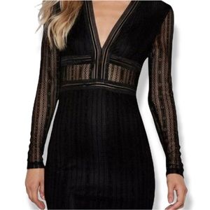 Lucy Wang Black Lace Dress brand new and beautiful